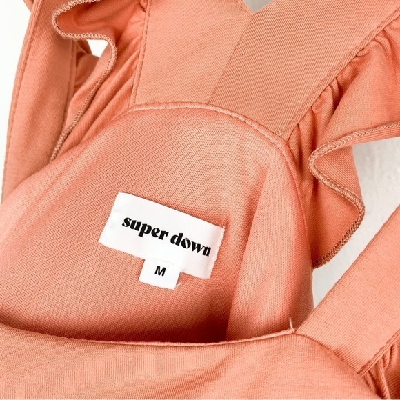 Superdown Imari Ruffle Strap Dress in Dusty Rose Sz M - Picture 8 of 10